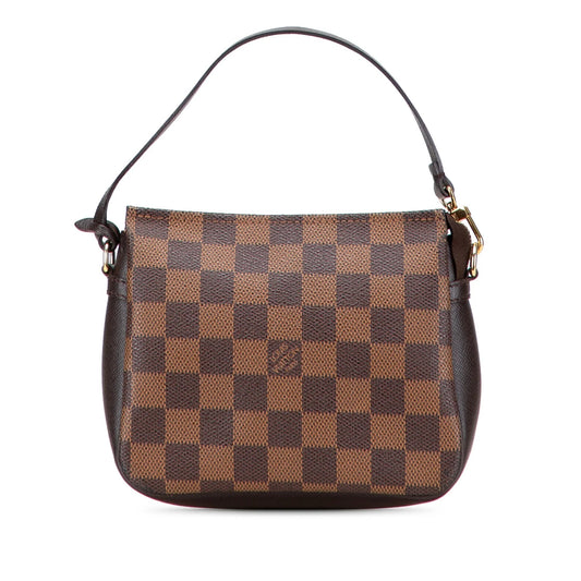 Brown Louis Vuitton Damier Ebene Trousse Pochette Handbag