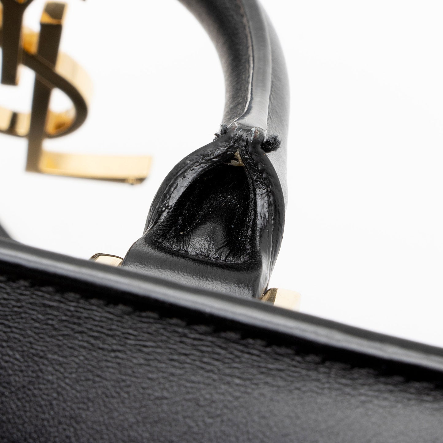Saint Laurent Calfskin Monogram Baby Cabas Tote Emwqyt