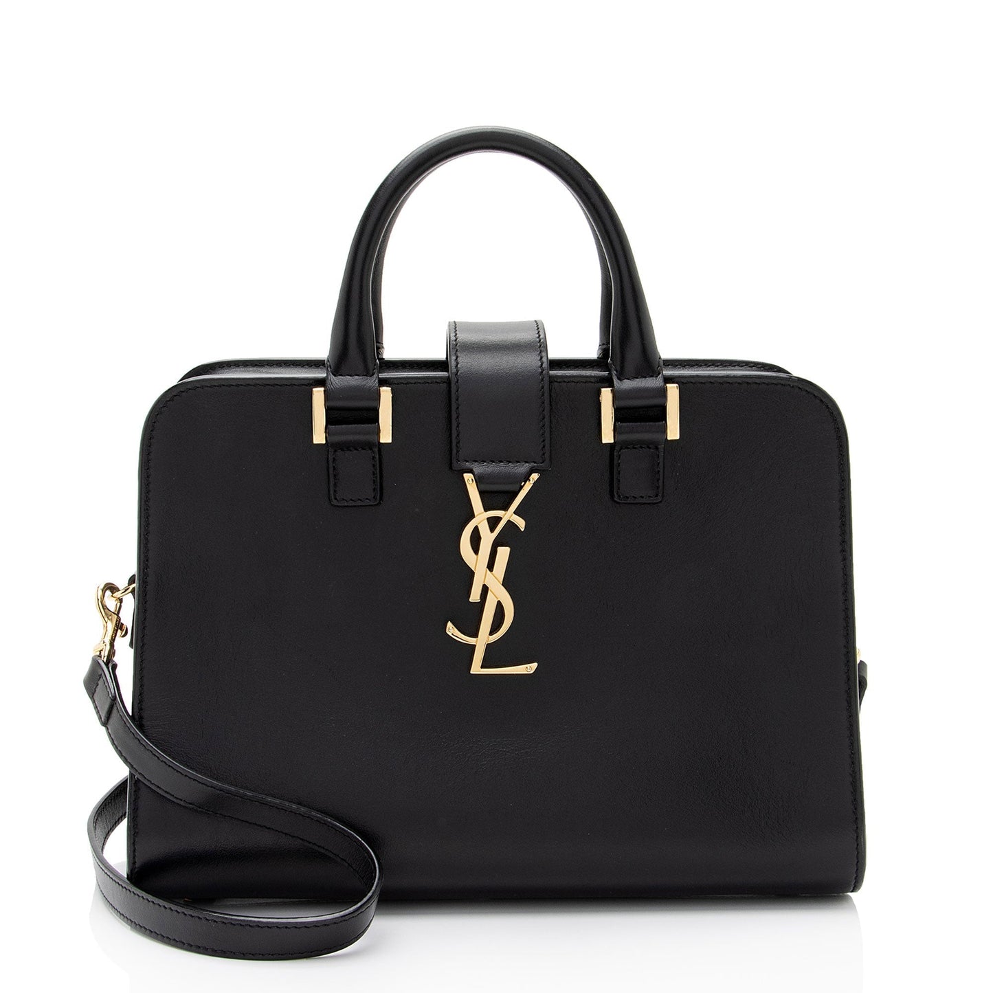 Saint Laurent Calfskin Monogram Baby Cabas Tote Emwqyt