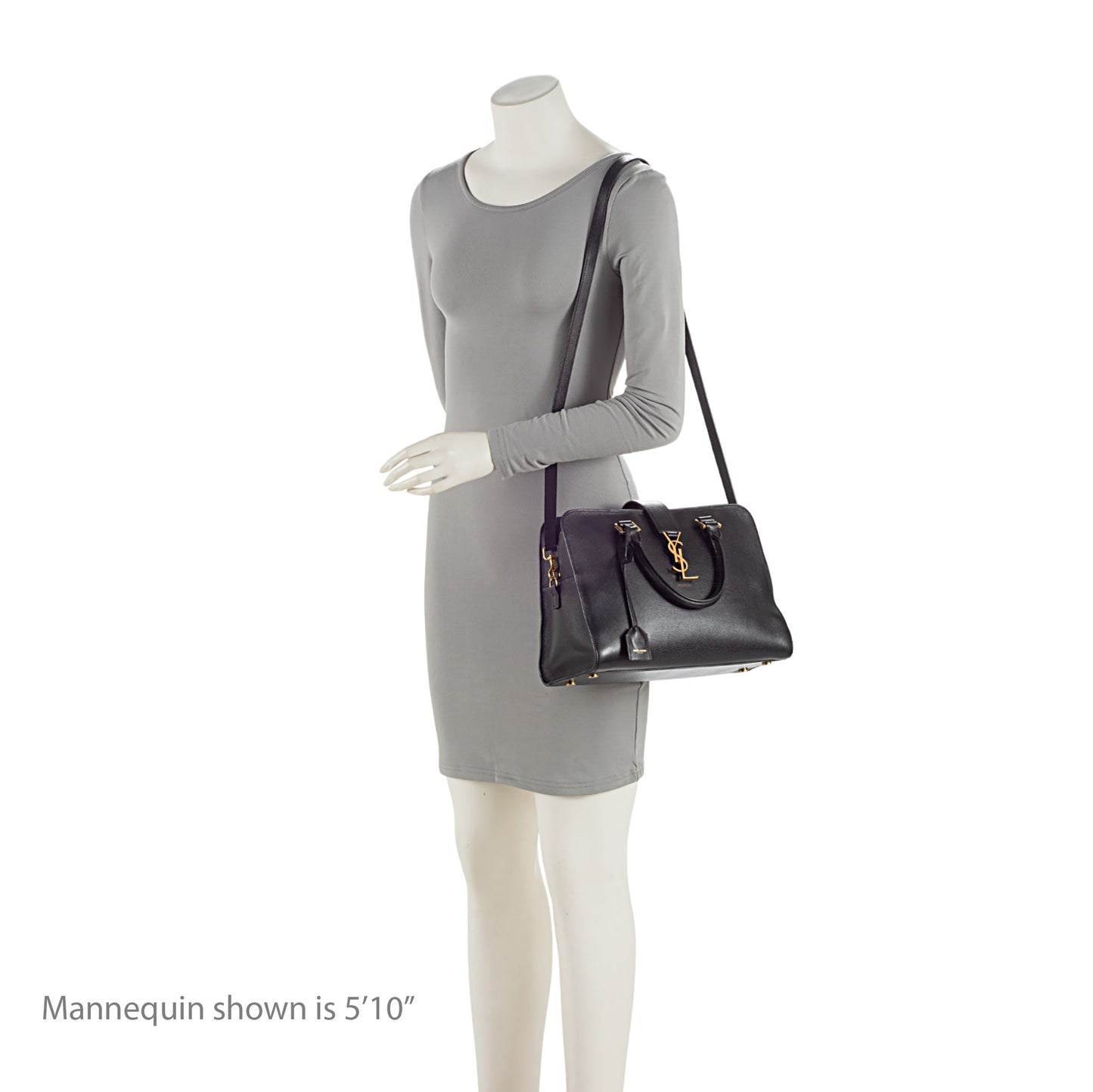 Saint Laurent Calfskin Monogram Baby Cabas Tote Emwqyt