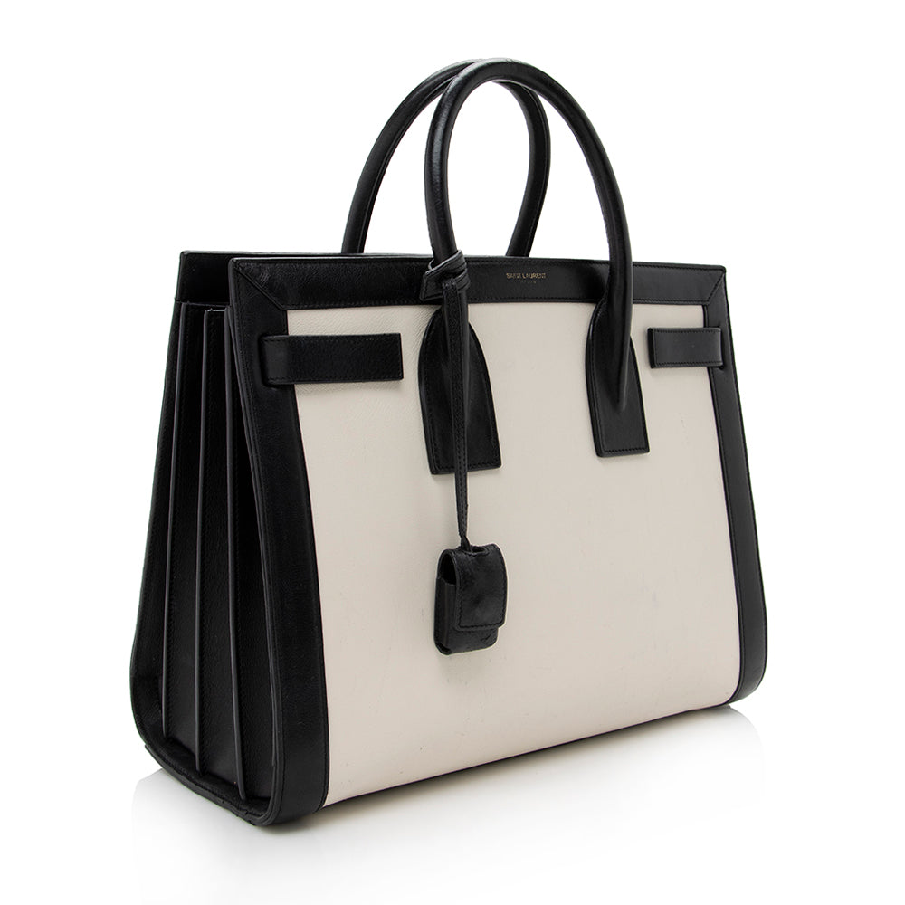 Saint Laurent Calfskin Sac De Jour Small Tote