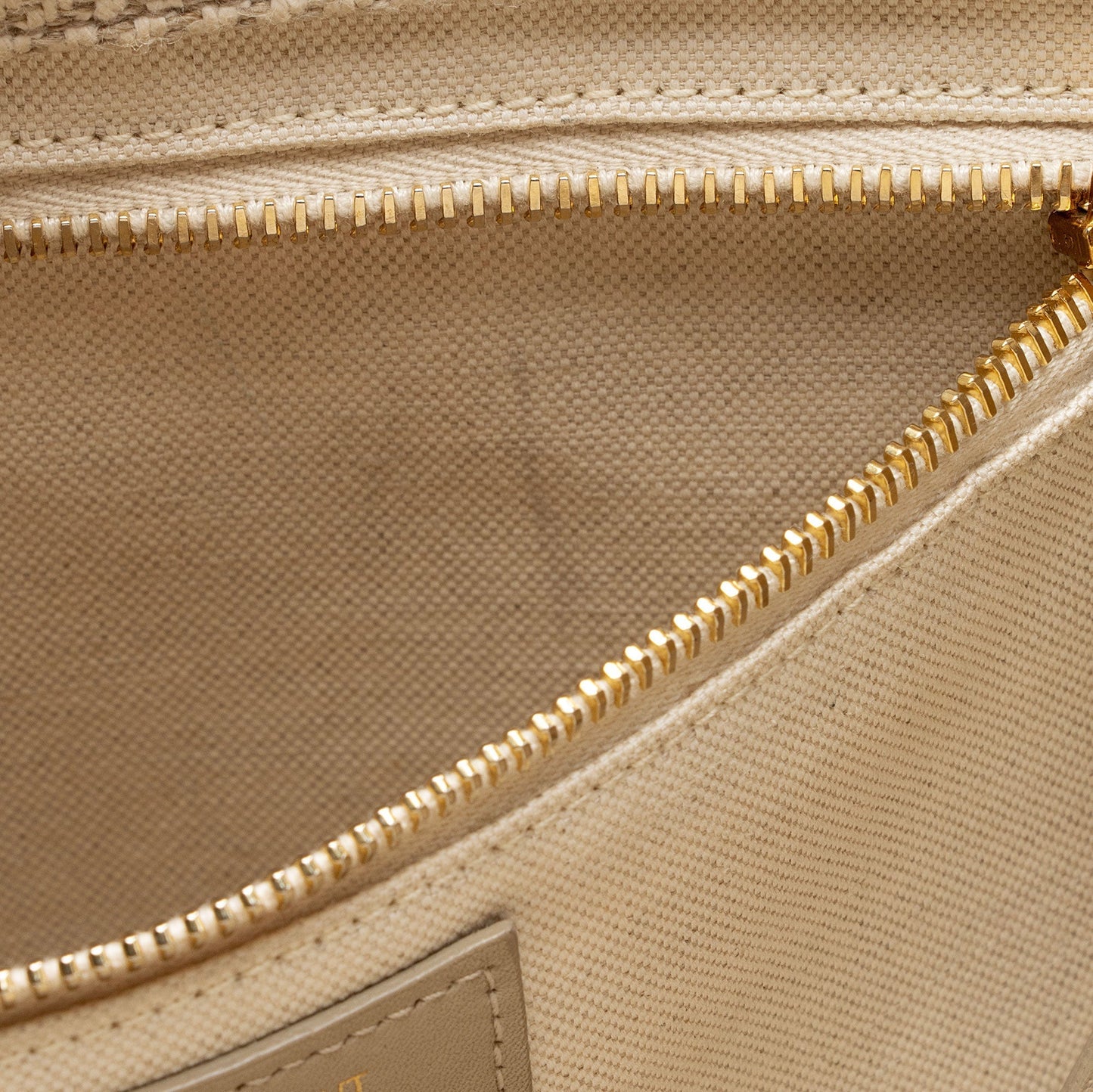 Saint Laurent Canvas Calfskin Rive Gauche Small Tote GiWJT4