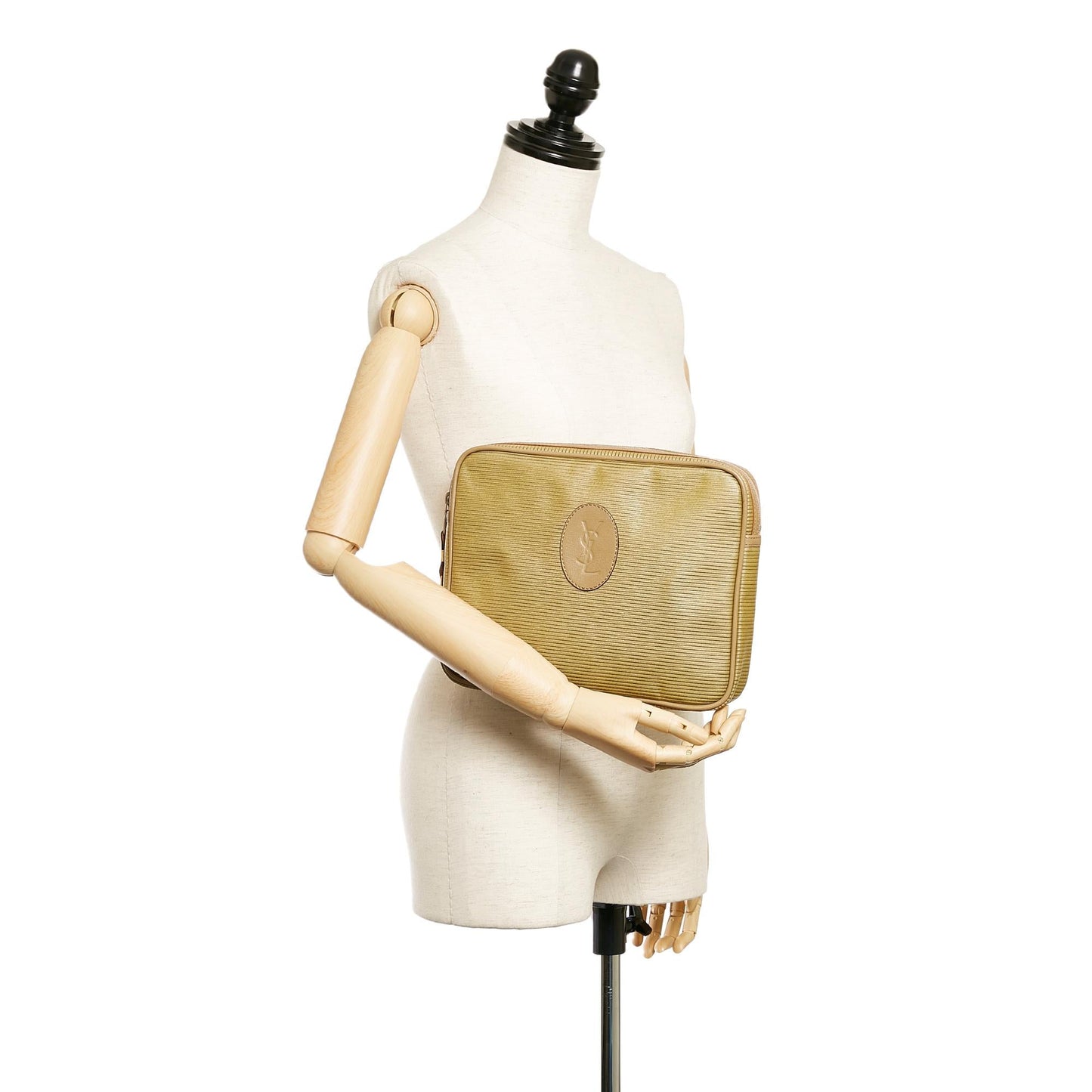 Saint Laurent Canvas Clutch Bag (SHG-27296