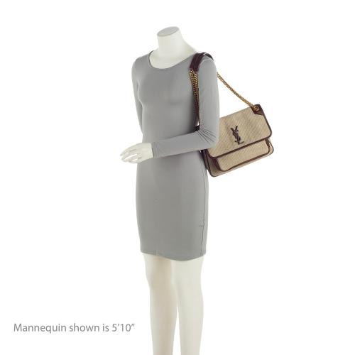 Saint Laurent Canvas Monogram Niki Medium Shoulder Bag JdPwmb