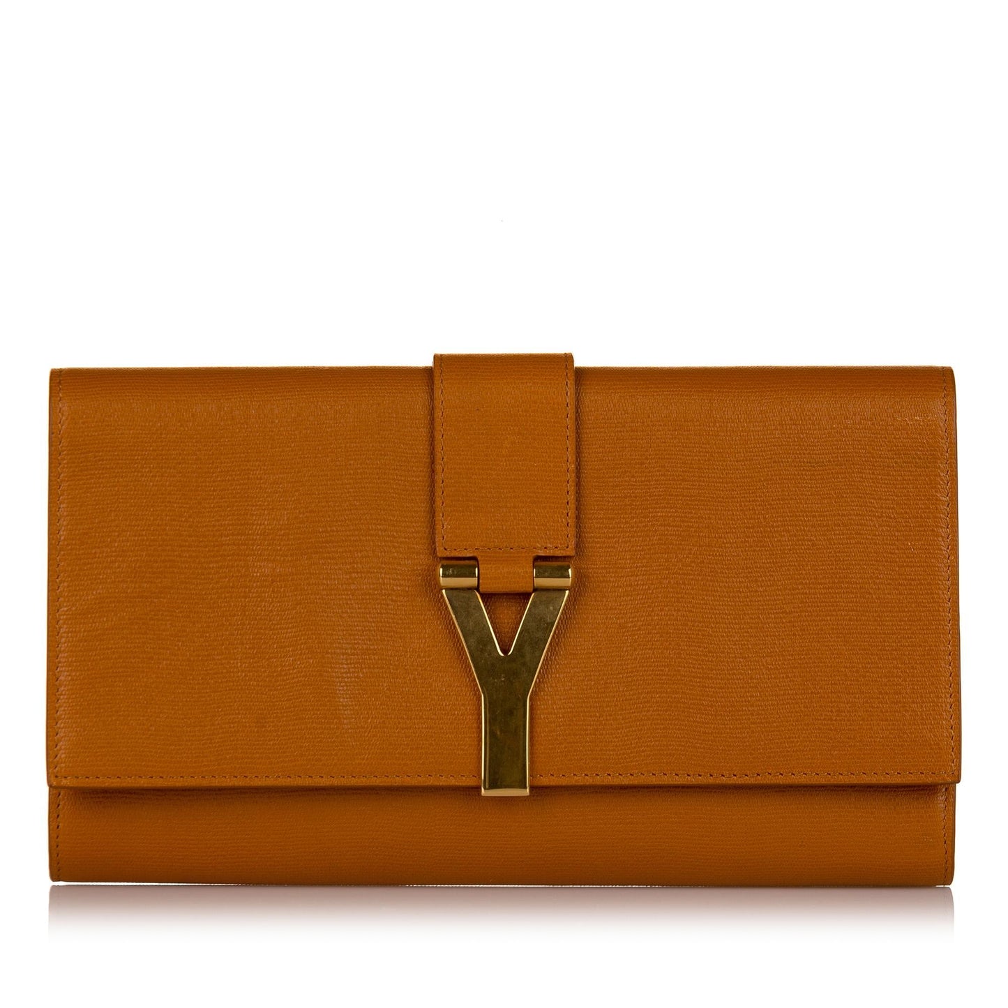 Saint Laurent Chyc Ligne Leather Clutch Bag (SHG-33667