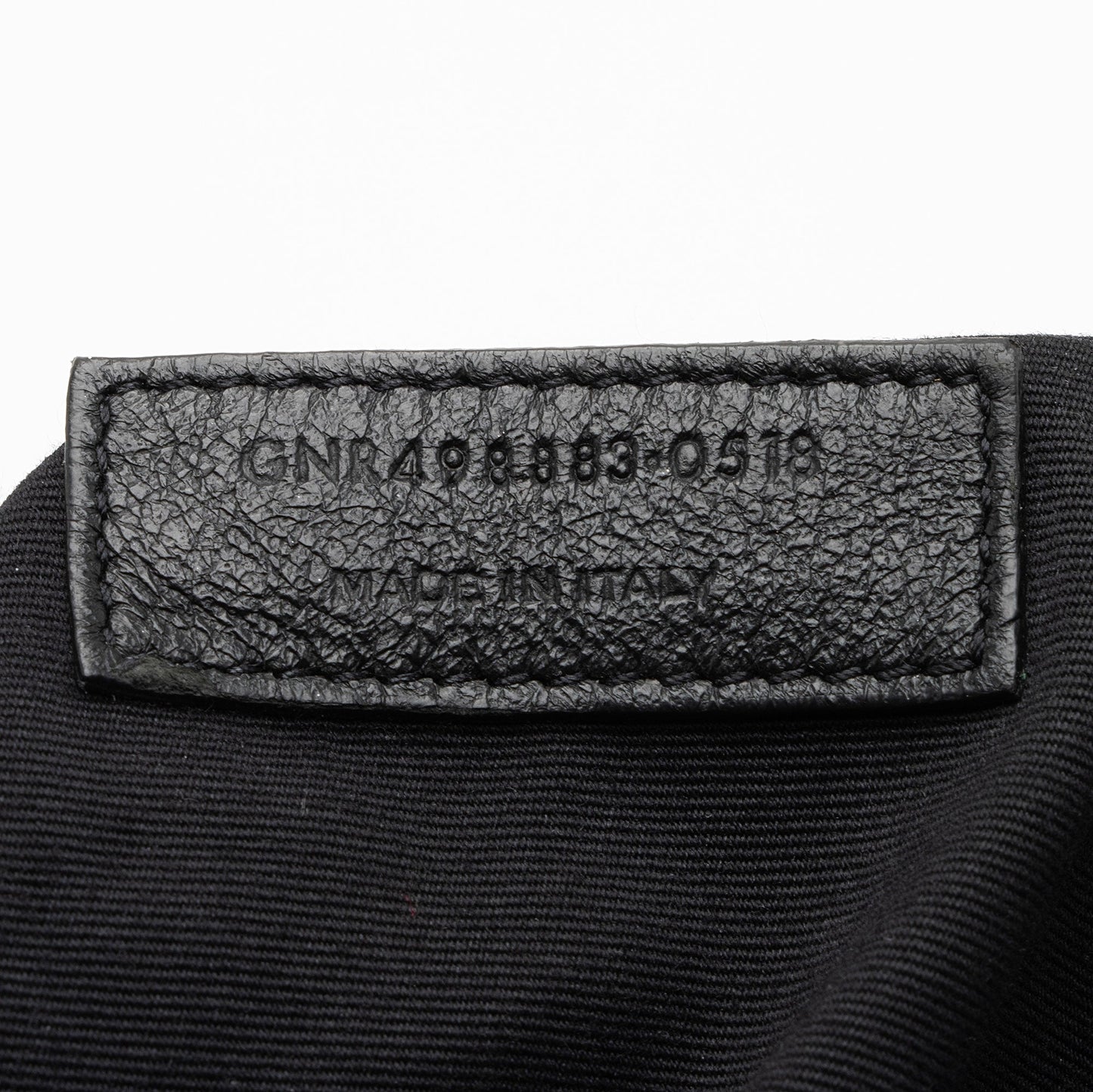 Saint Laurent Crinkled Calfskin Matte Black Monogram Niki Large Shoulder Bag eFW25Q
