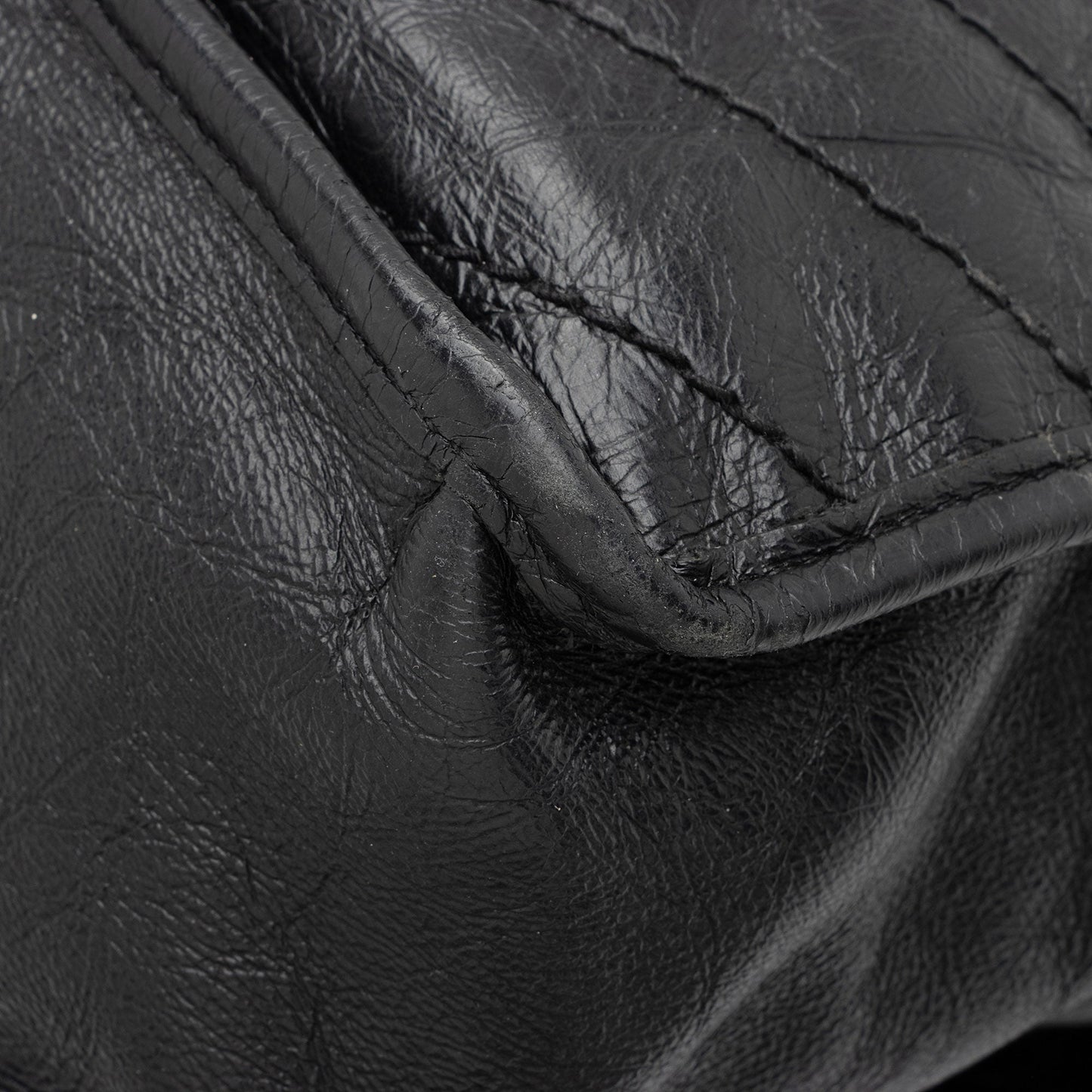 Saint Laurent Crinkled Calfskin Matte Black Monogram Niki Large Shoulder Bag eFW25Q
