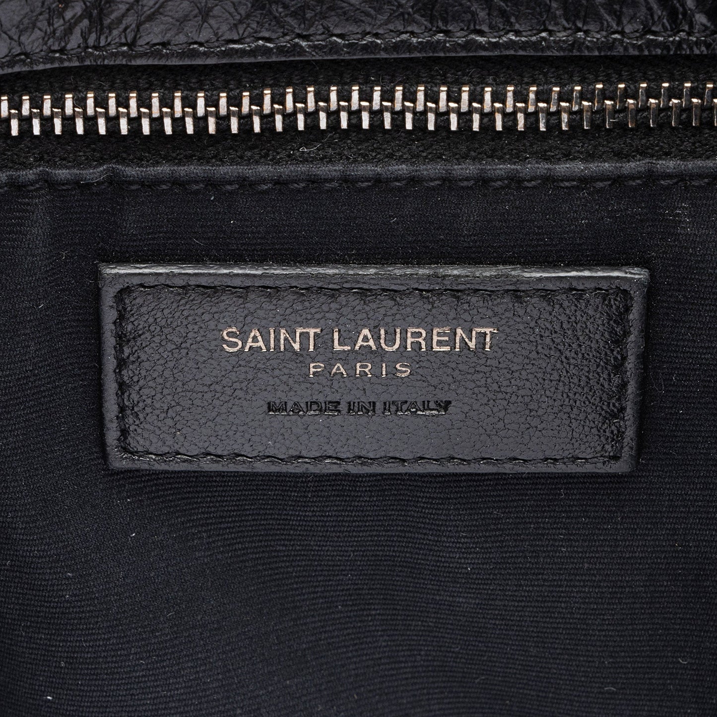 Saint Laurent Crinkled Calfskin Matte Black Monogram Niki Large Shoulder Bag eFW25Q