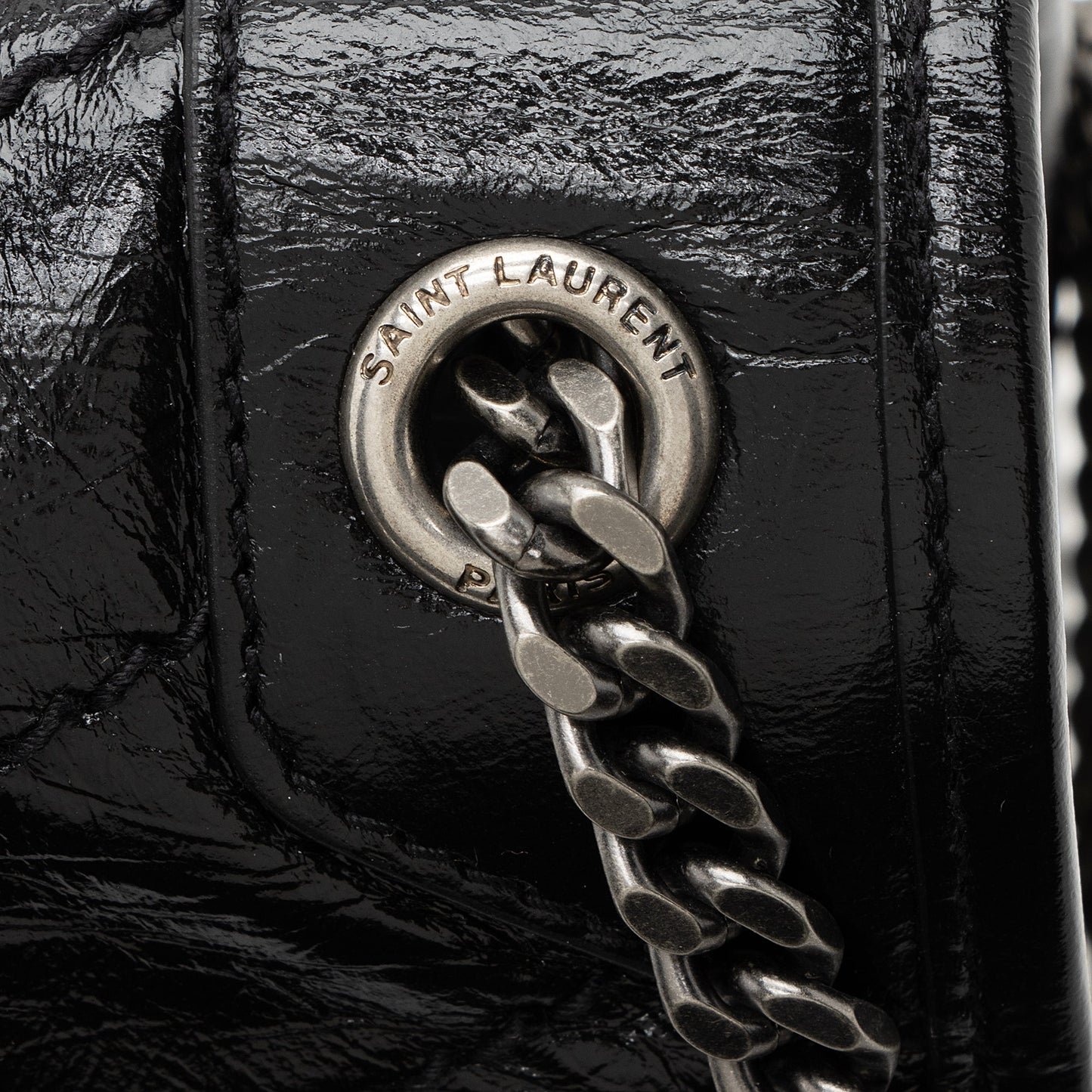Saint Laurent Crinkled Calfskin Niki Baby Shoulder Bag 22402