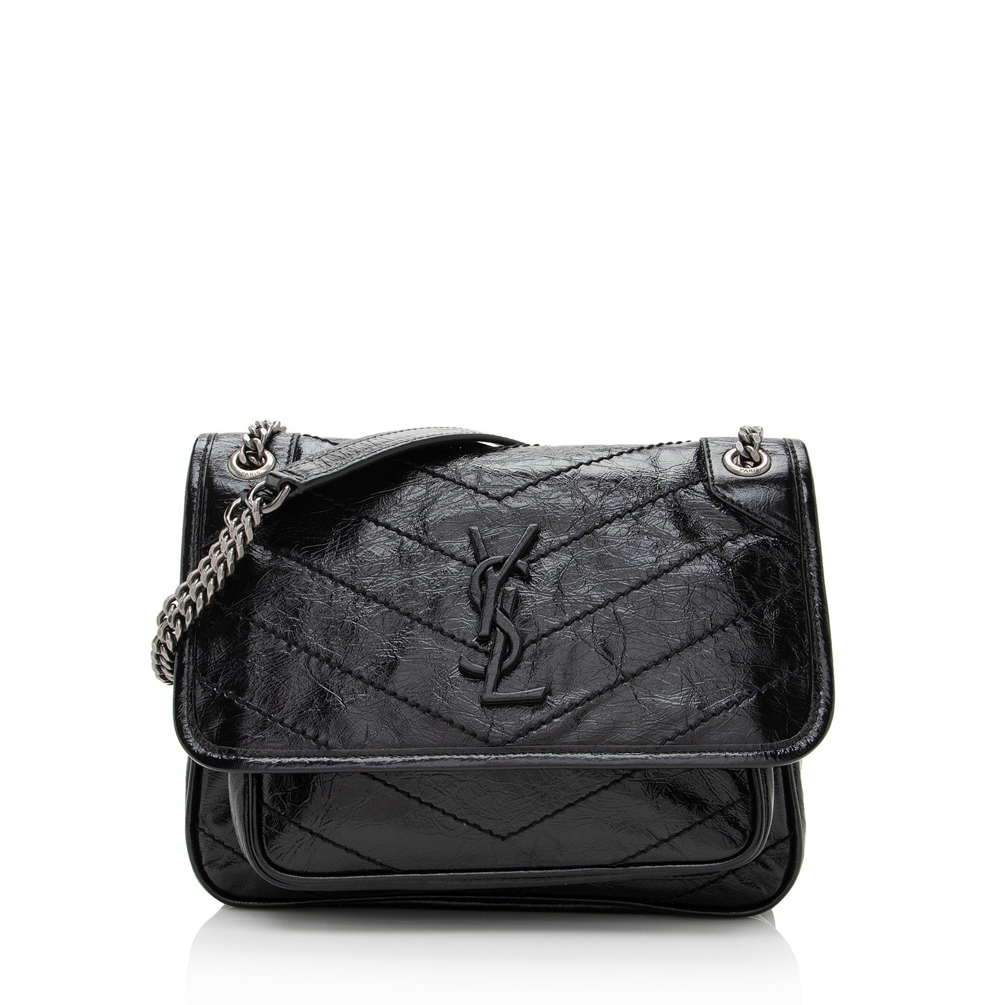 Saint Laurent Crinkled Calfskin Niki Baby Shoulder Bag 22402