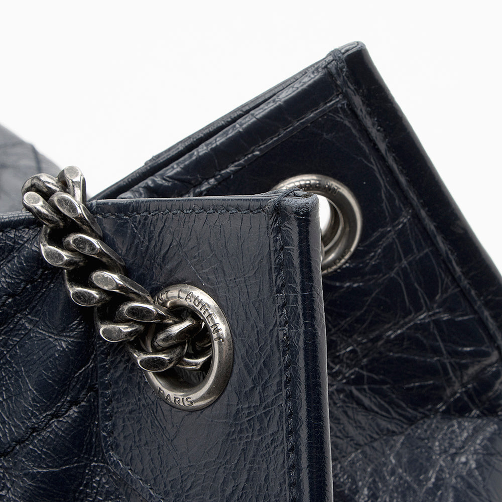Saint Laurent Crinkled Calfskin Niki Large Shopping Tote 19423
