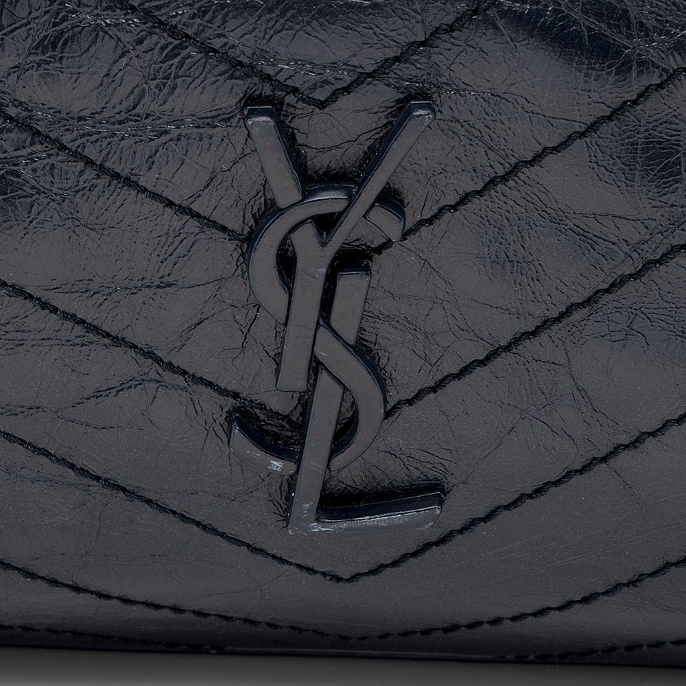 Saint Laurent Crinkled Calfskin Niki Large Shopping Tote 19423