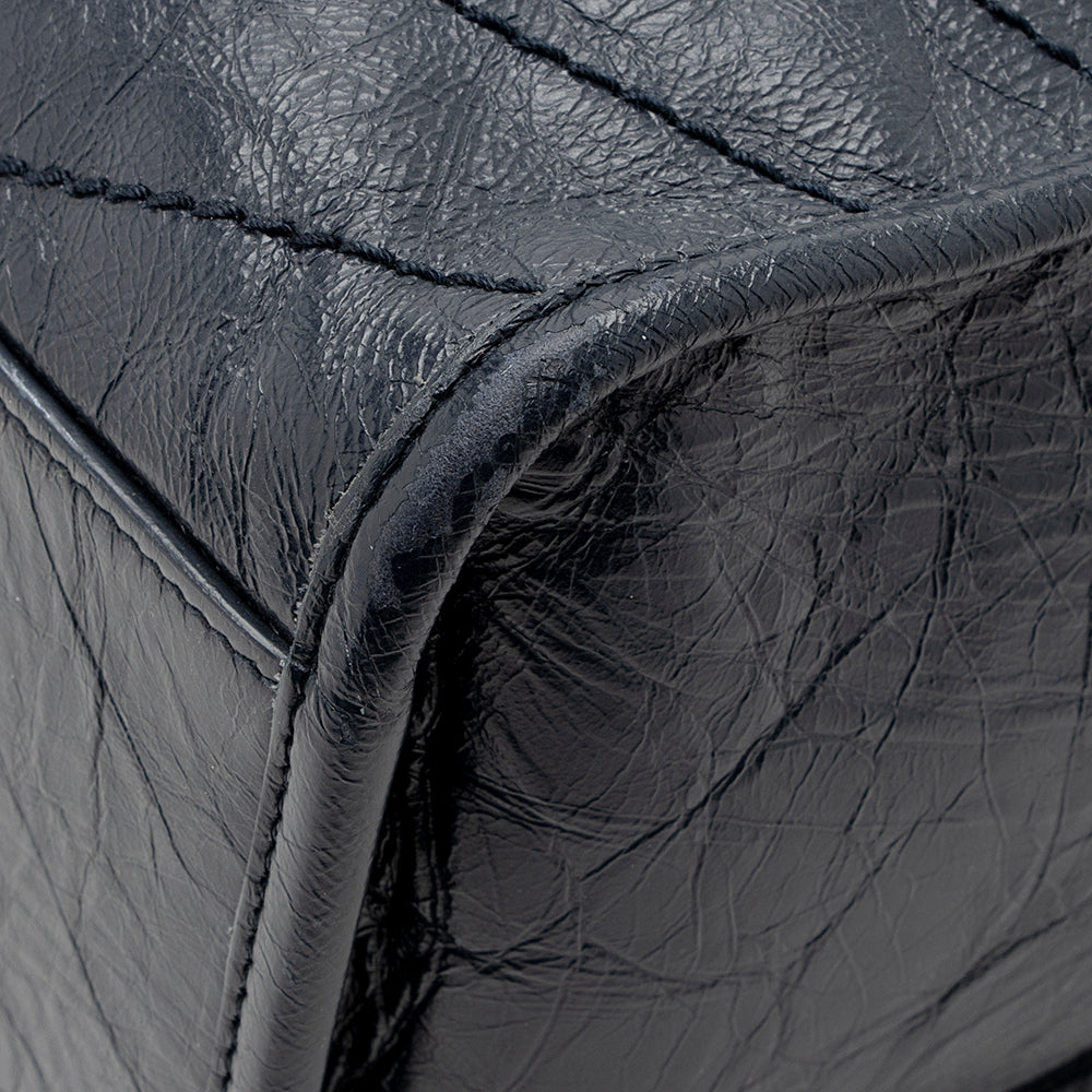 Saint Laurent Crinkled Calfskin Niki Large Shopping Tote 19423