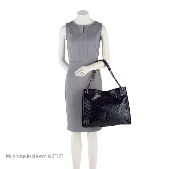 Saint Laurent Crinkled Calfskin Niki Large Shopping Tote 19423