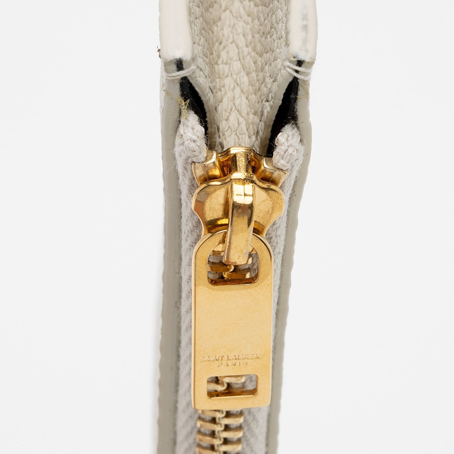 Saint Laurent Grain de Poudre Fragments Zipper Card Case CE2v77