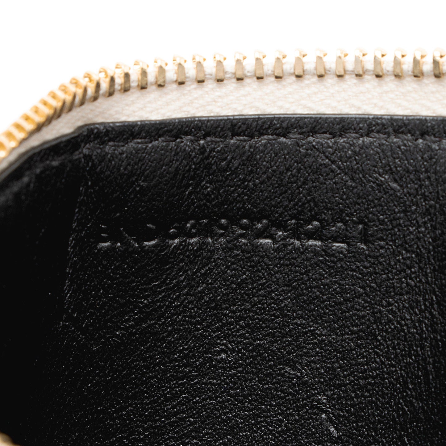 Saint Laurent Grain de Poudre Fragments Zipper Card Case CE2v77