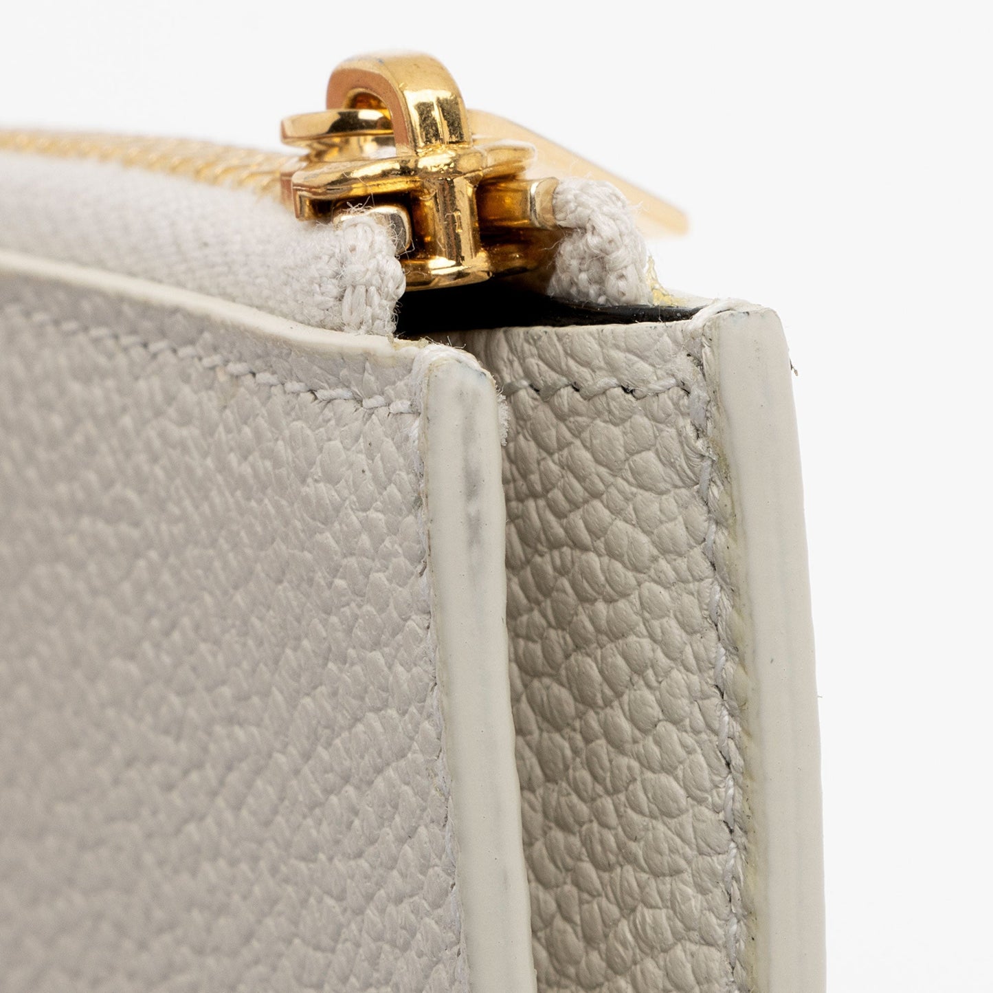 Saint Laurent Grain de Poudre Fragments Zipper Card Case CE2v77