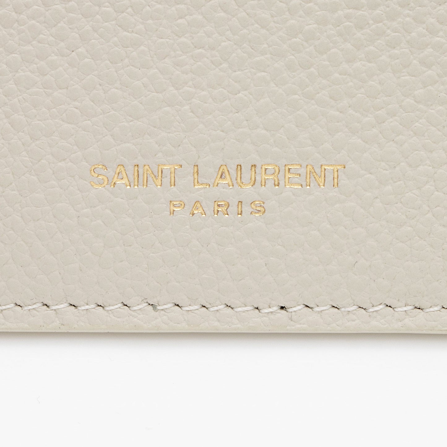 Saint Laurent Grain de Poudre Fragments Zipper Card Case CE2v77