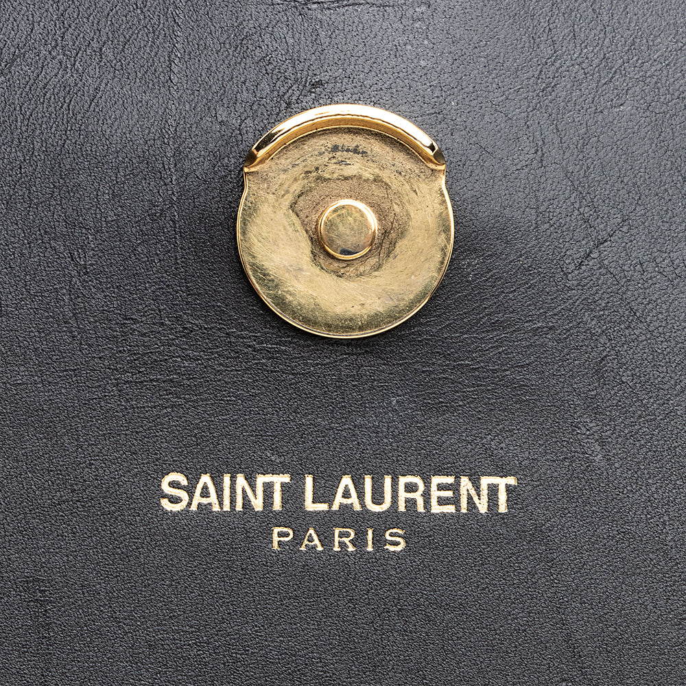 Saint Laurent Grain de Poudre Leather Monogram Kate Tassel Medium Shoulder Bag - FINAL SALE 18556