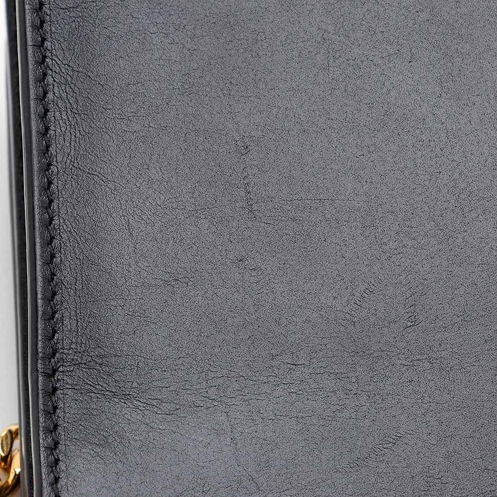 Saint Laurent Grain de Poudre Leather Monogram Kate Tassel Medium Shoulder Bag - FINAL SALE 18556