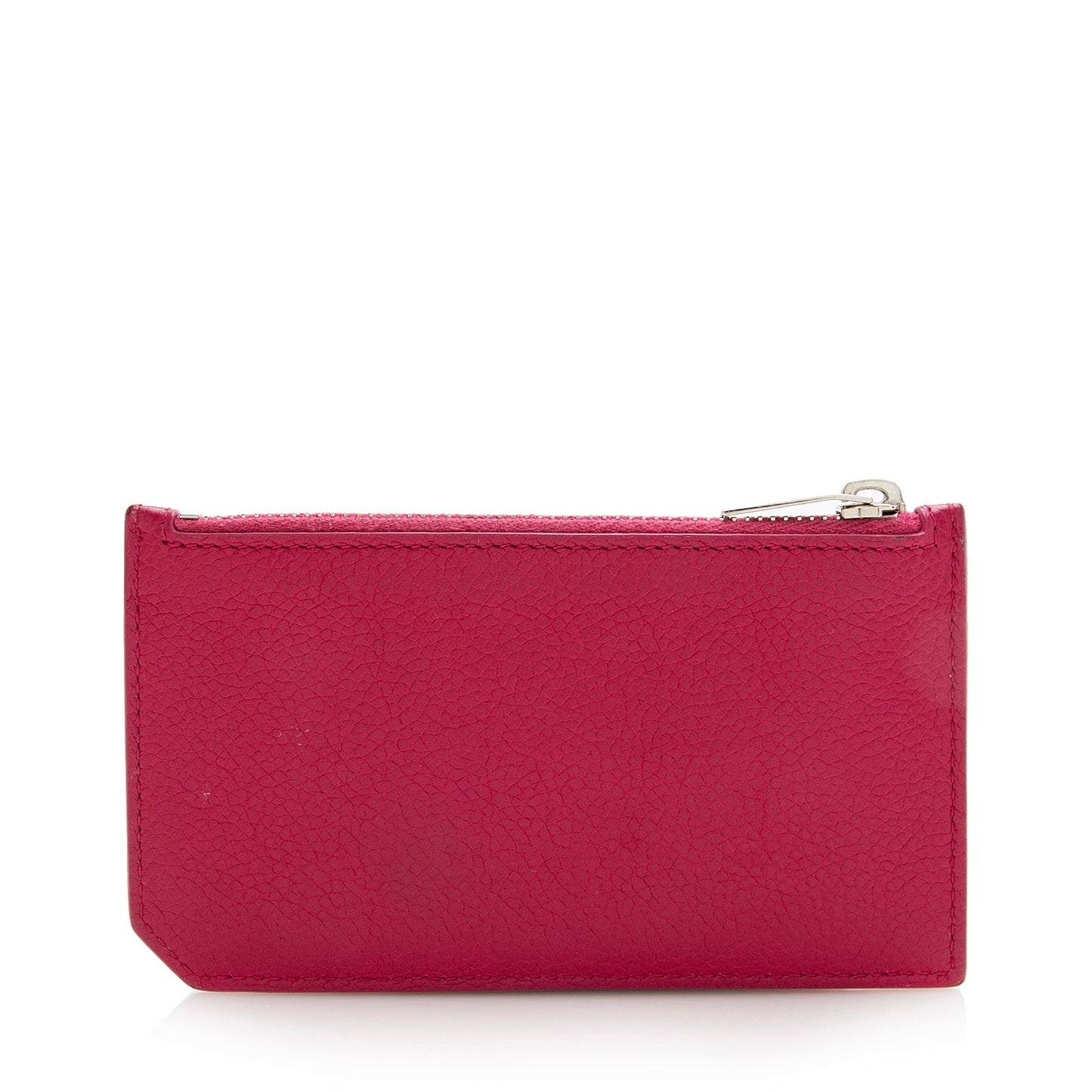Saint Laurent Grained Leather Fragments Zipper Card Case 22472
