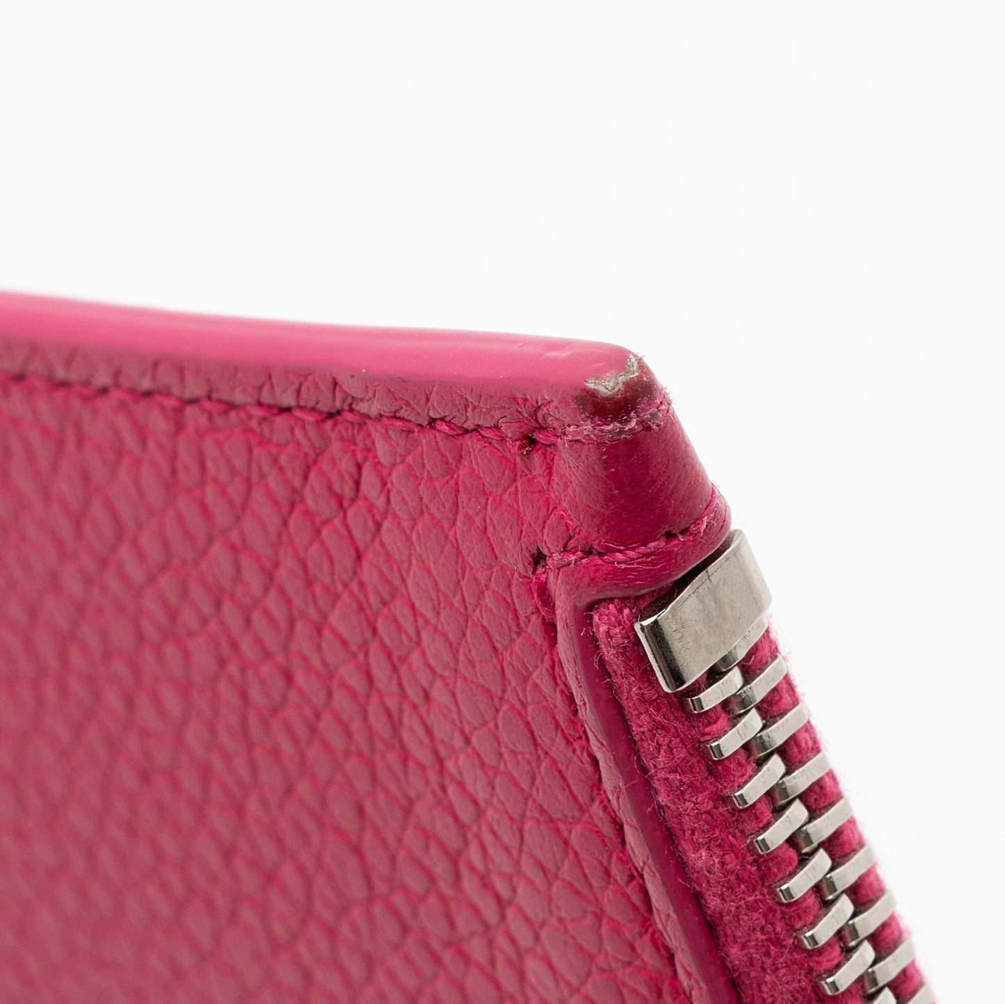 Saint Laurent Grained Leather Fragments Zipper Card Case 22472