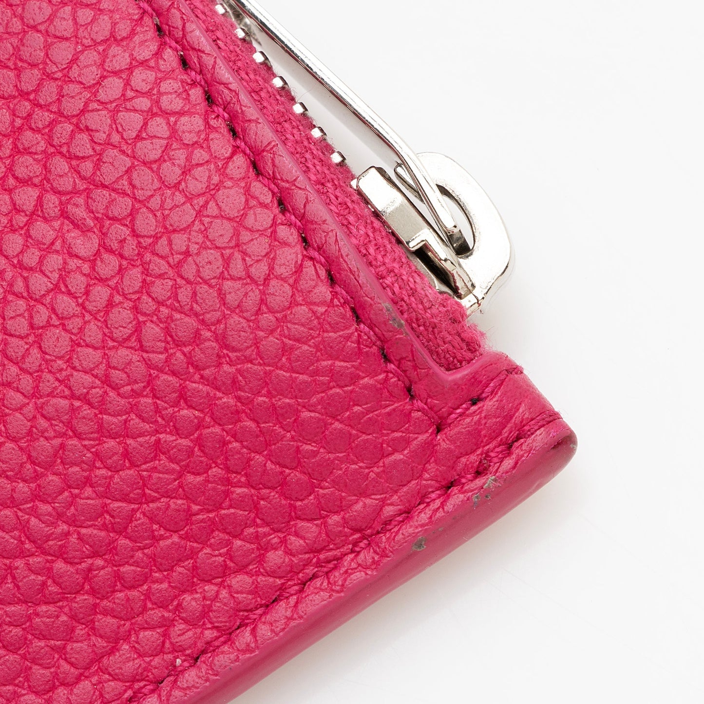 Saint Laurent Grained Leather Fragments Zipper Card Case 22472