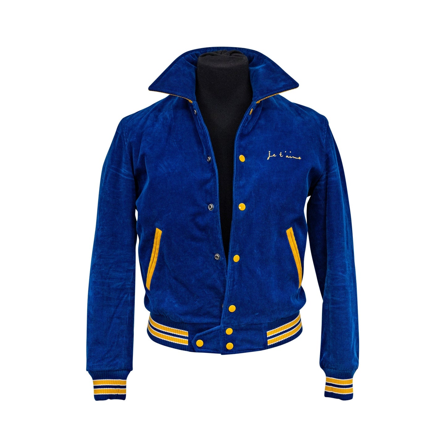 SAINT LAURENT JE T'AIME CORDUROY BOMBER JACKET