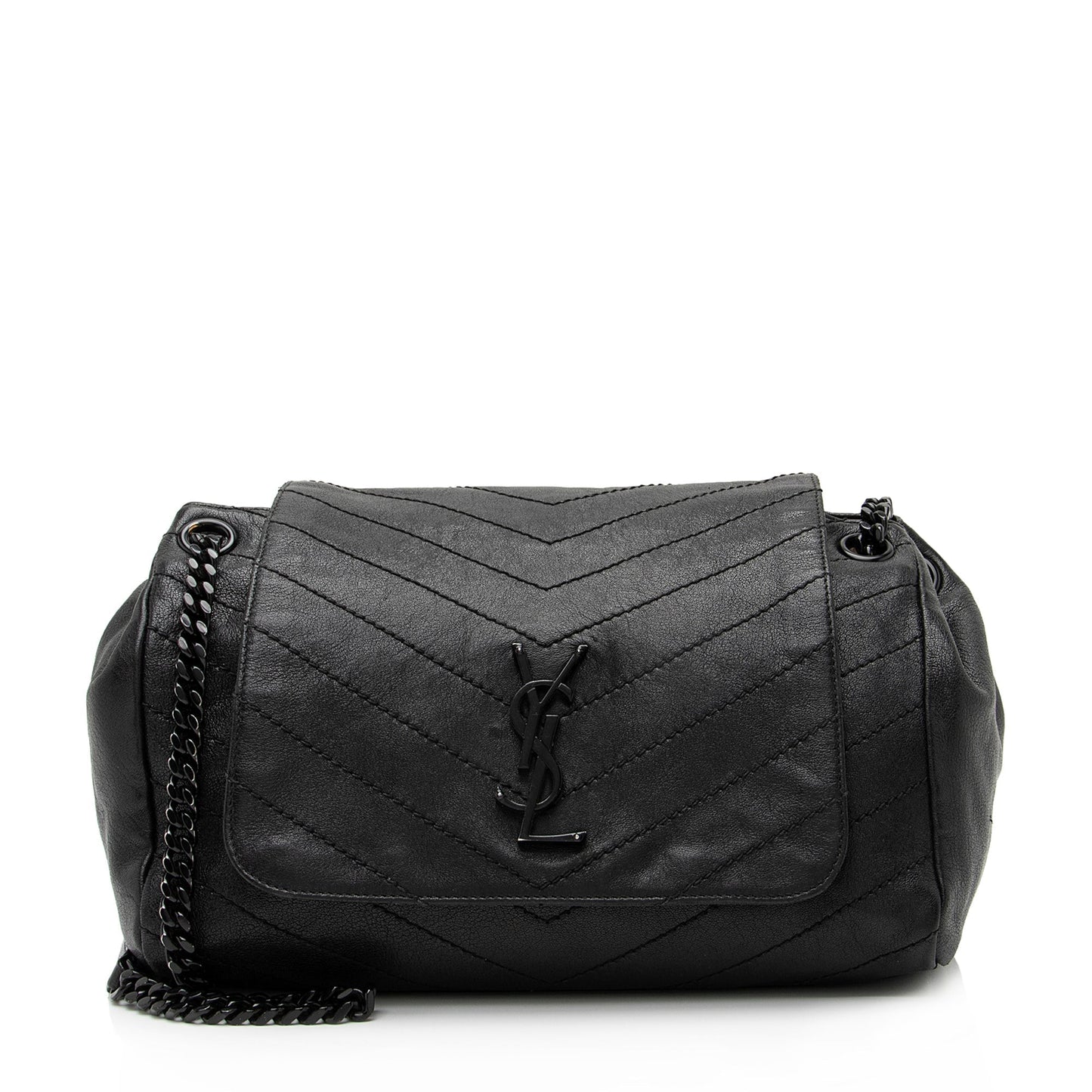 Saint Laurent Lambskin Large Monogram Nolita Bag 23575