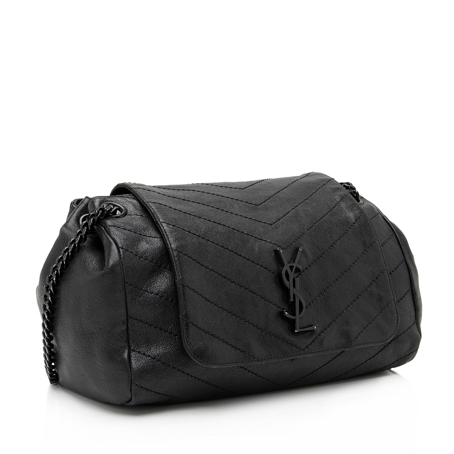 Saint Laurent Lambskin Large Monogram Nolita Bag 23575