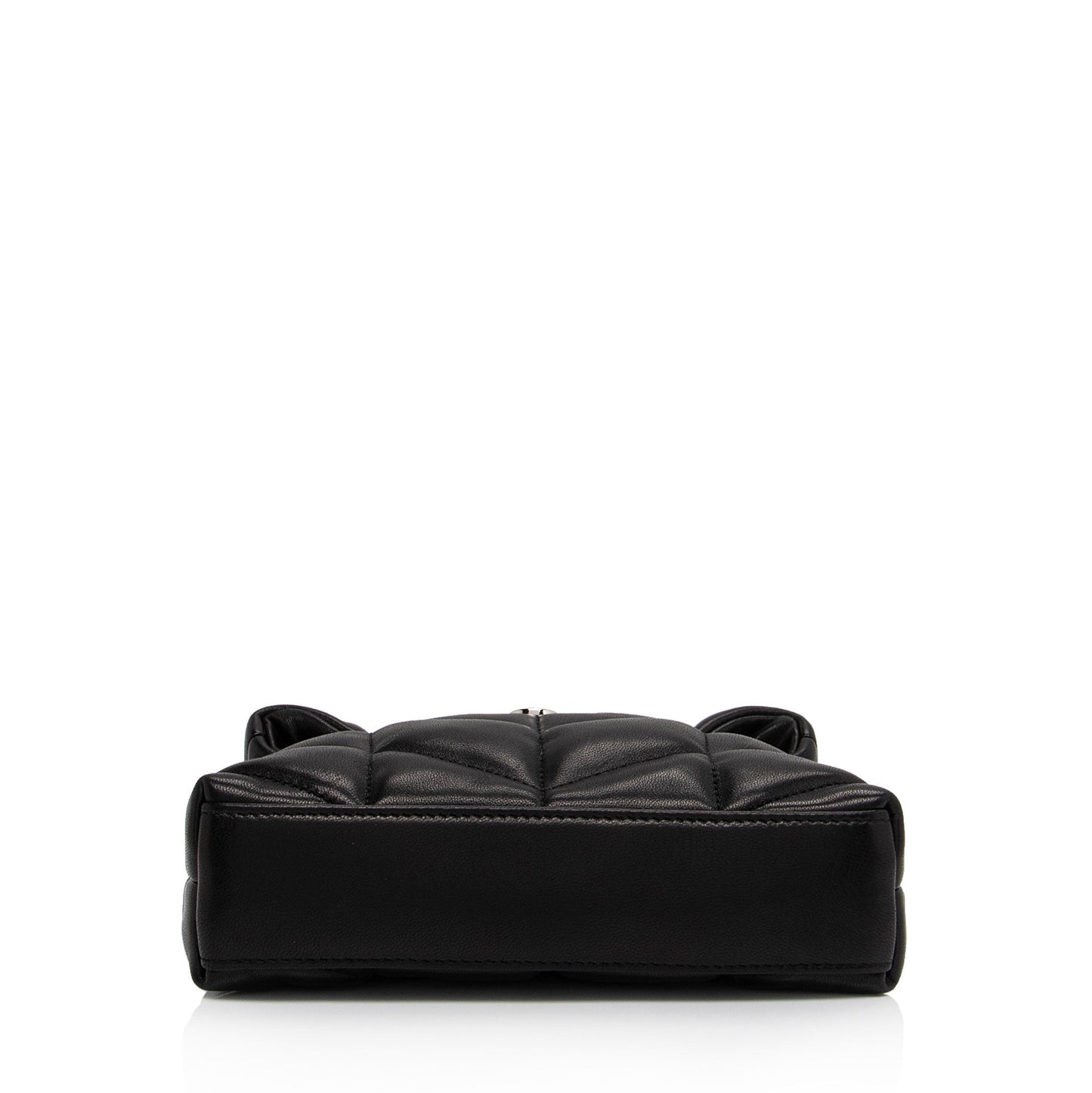 Saint Laurent Lambskin Monogram Puffer LouLou Small Clutch mMsAcC