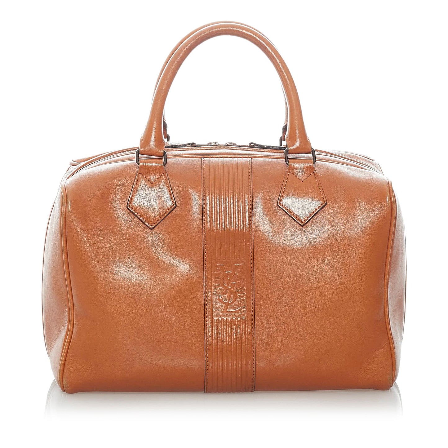 Saint Laurent Leather Boston Bag (SHG-31880