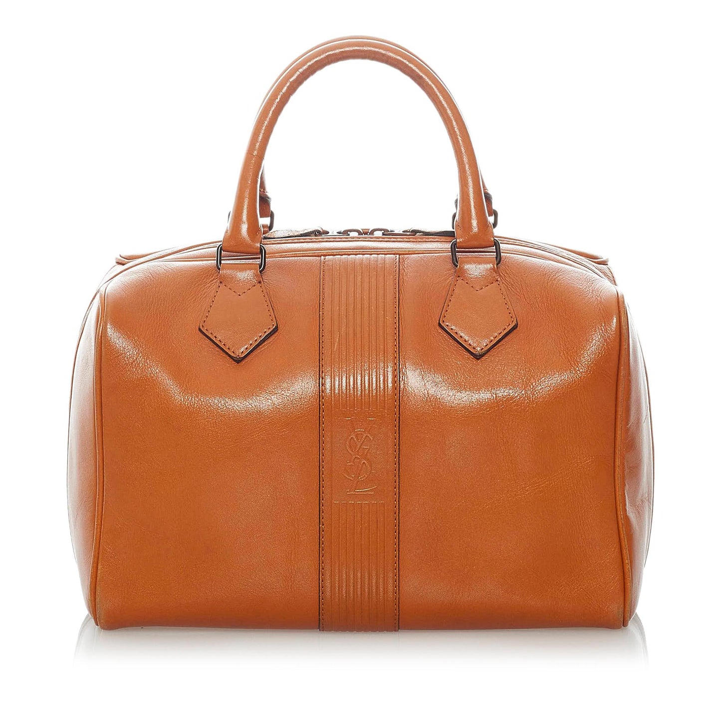 Saint Laurent Leather Boston Bag (SHG-31880