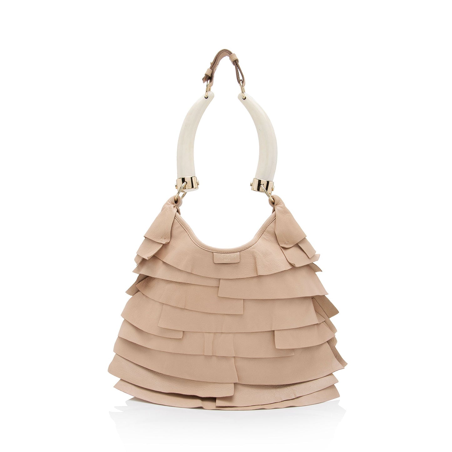Saint Laurent Leather Ruffle St. Tropez Mombasa Hobo fzGBZY
