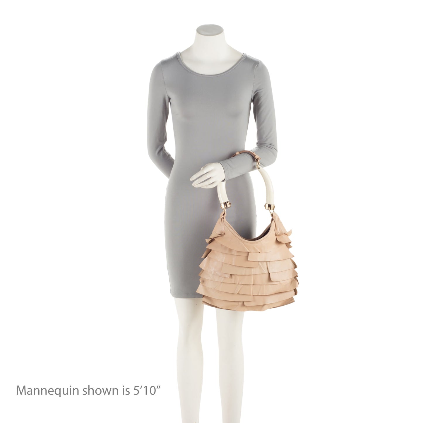 Saint Laurent Leather Ruffle St. Tropez Mombasa Hobo fzGBZY