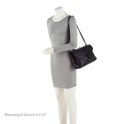 Saint Laurent Matelasse Calfskin Monogram College Large Shoulder Bag K7F9Zp