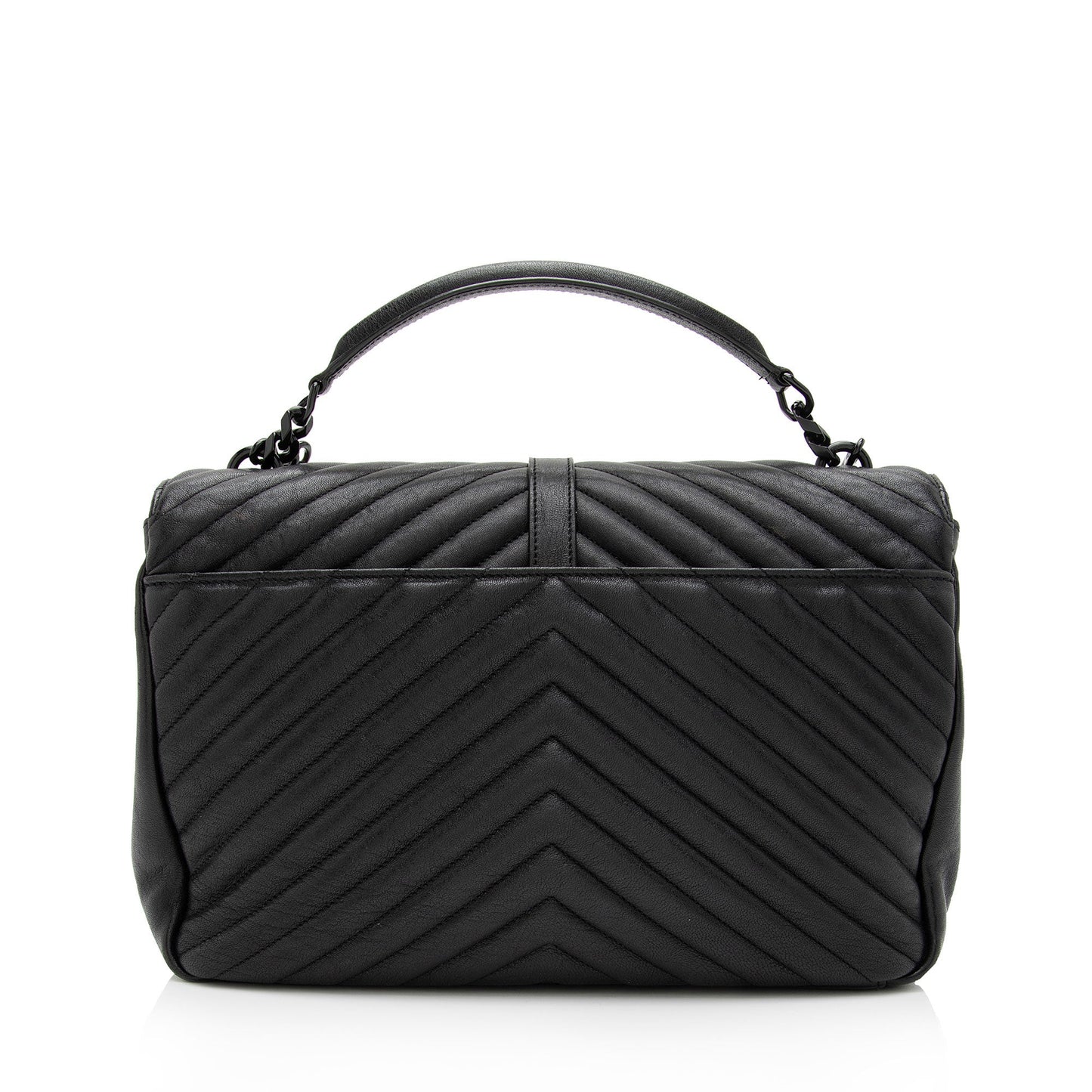 Saint Laurent Matelasse Calfskin Monogram College Large Shoulder Bag NTG48D