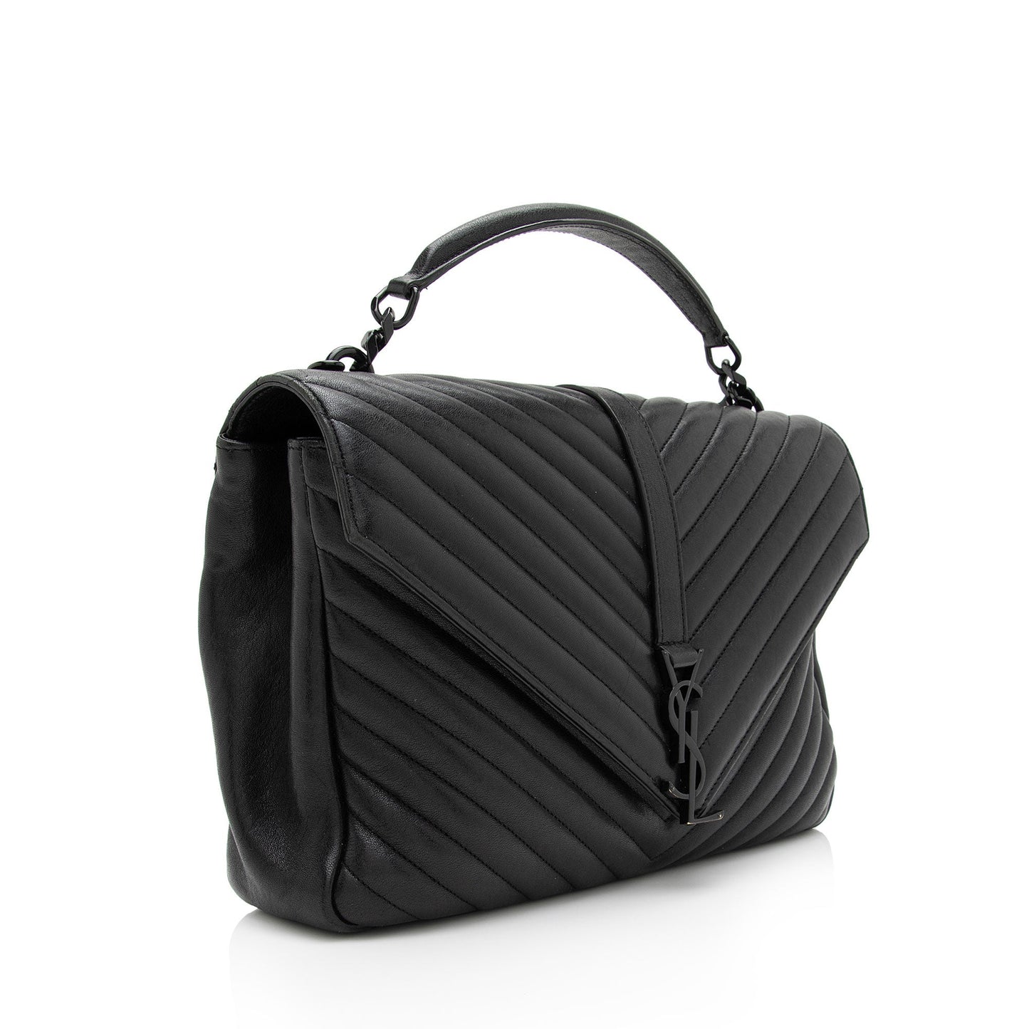 Saint Laurent Matelasse Calfskin Monogram College Large Shoulder Bag NTG48D