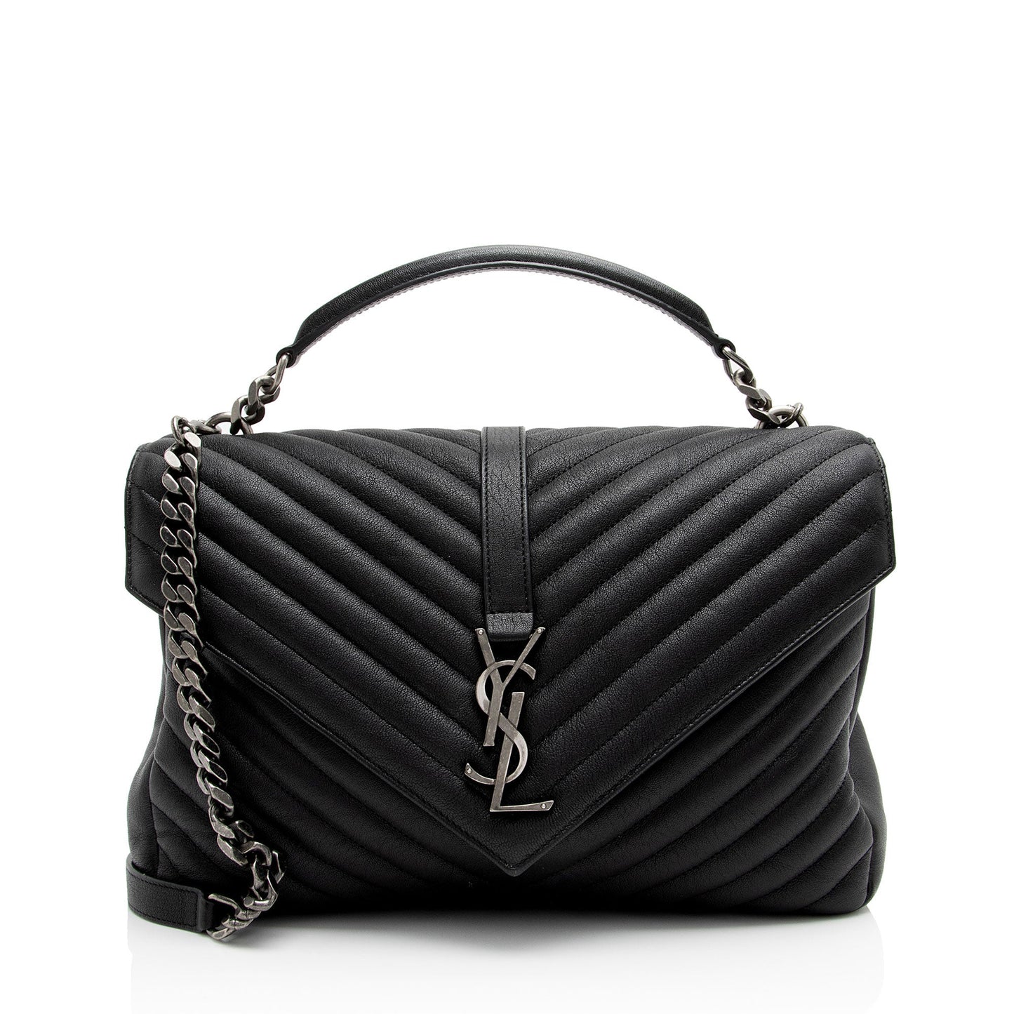 Saint Laurent Matelasse Calfskin Monogram College Large Shoulder Bag gvwSDh