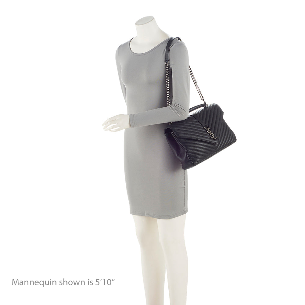 Saint Laurent Matelasse Calfskin Monogram College Large Shoulder Bag gvwSDh