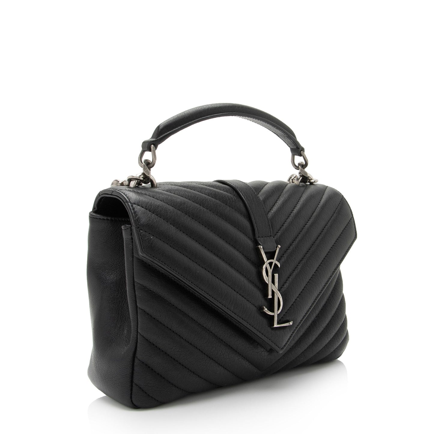 Saint Laurent Matelasse Calfskin Monogram College Medium Shoulder Bag MMt0qg