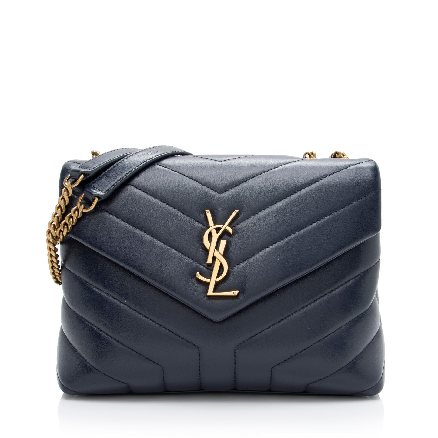 Saint Laurent Matelasse Calfskin Monogram LouLou Chain Small Crossbody Bag HY4rvs