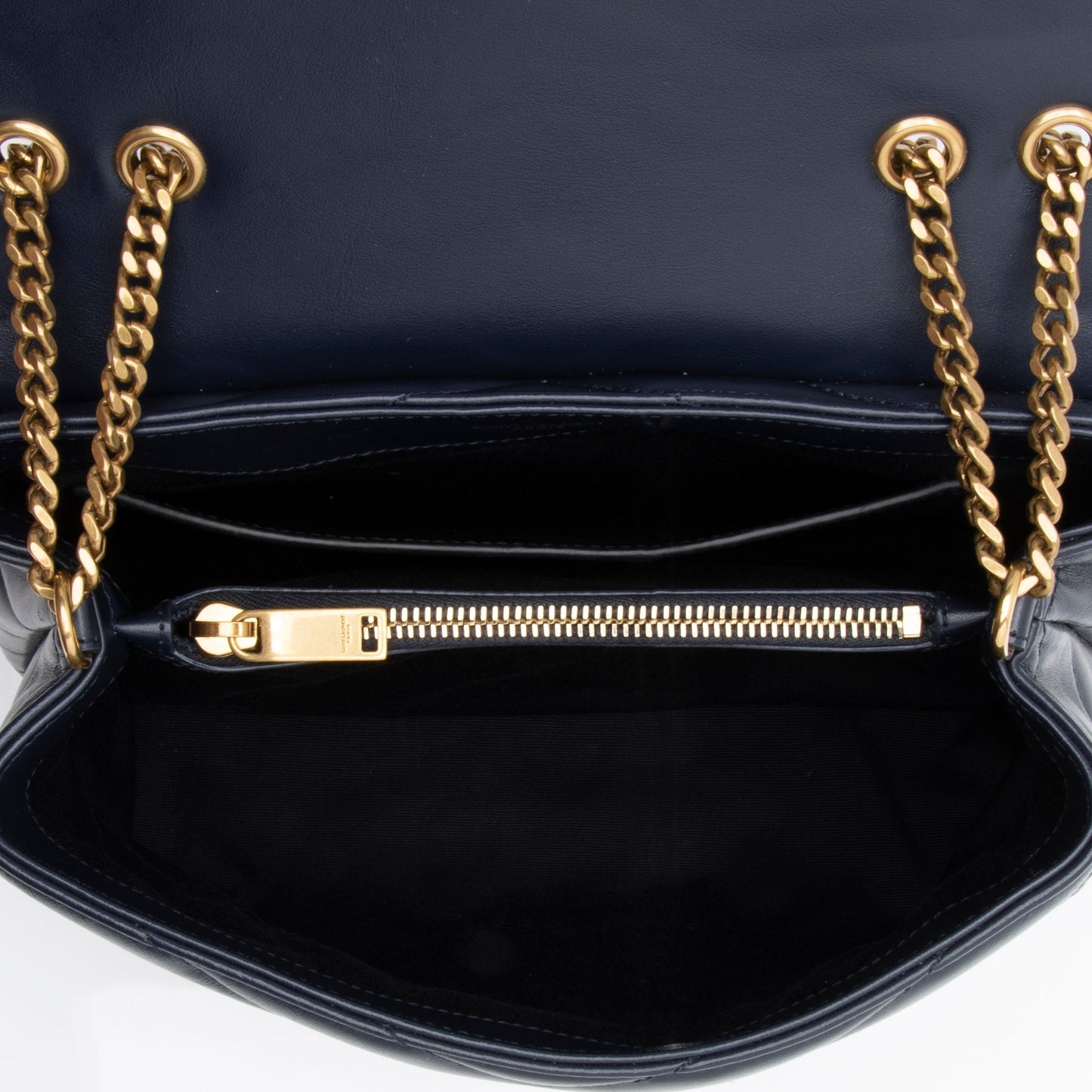 Saint Laurent Matelasse Calfskin Monogram LouLou Chain Small Crossbody Bag HY4rvs