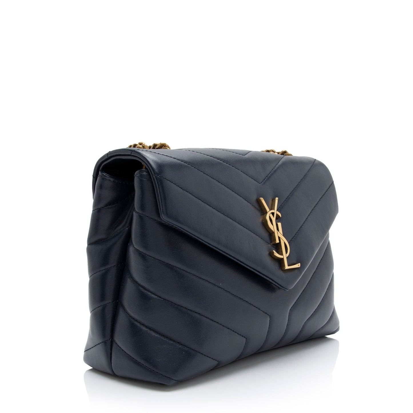 Saint Laurent Matelasse Calfskin Monogram LouLou Chain Small Crossbody Bag HY4rvs