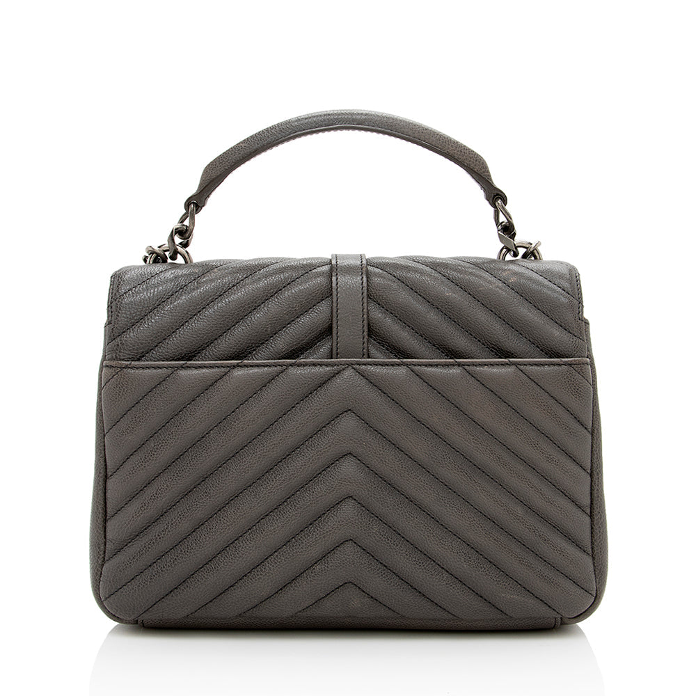 Saint Laurent Matelasse Calfskin Monogram Medium College Shoulder Bag 16571