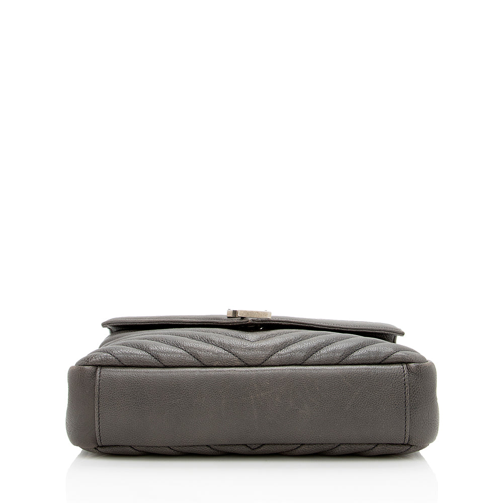 Saint Laurent Matelasse Calfskin Monogram Medium College Shoulder Bag 16571