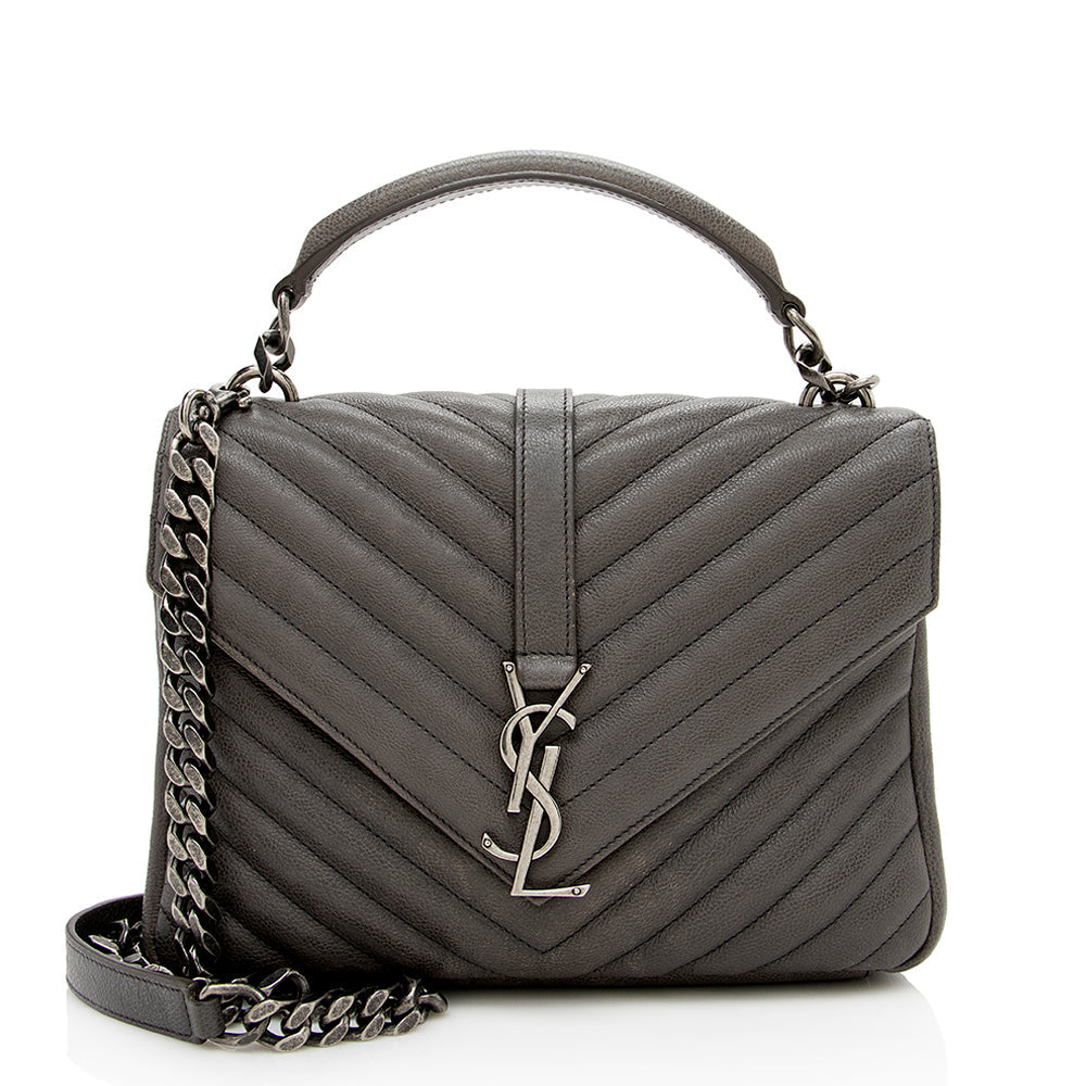 Saint Laurent Matelasse Calfskin Monogram Medium College Shoulder Bag 16571