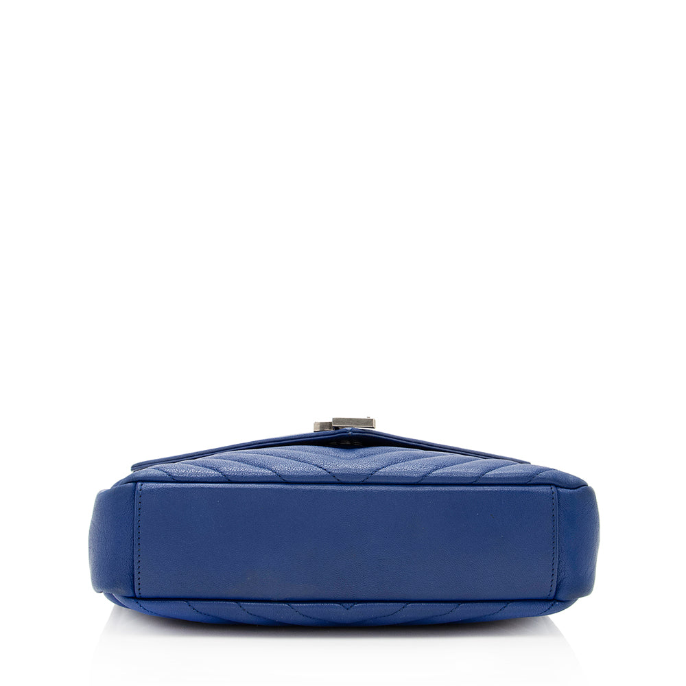 Saint Laurent Matelasse Calfskin Monogram College Medium Shoulder Bag 19462