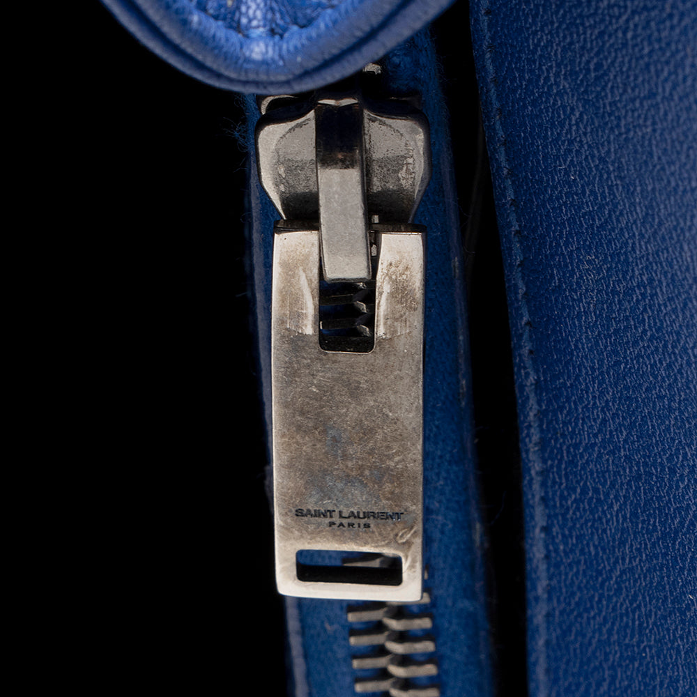 Saint Laurent Matelasse Calfskin Monogram College Medium Shoulder Bag 19462