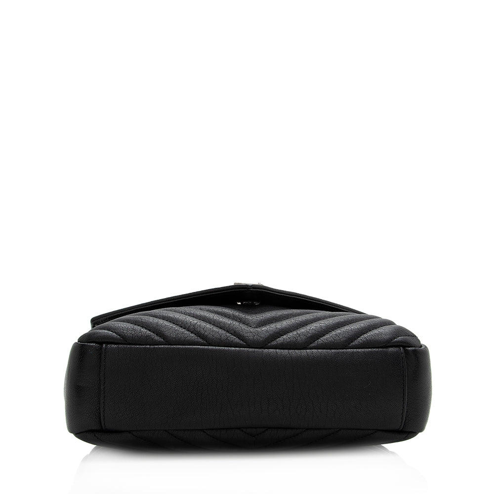 Saint Laurent Matelasse Calfskin Monogram Medium College Top Handle Bag 20778